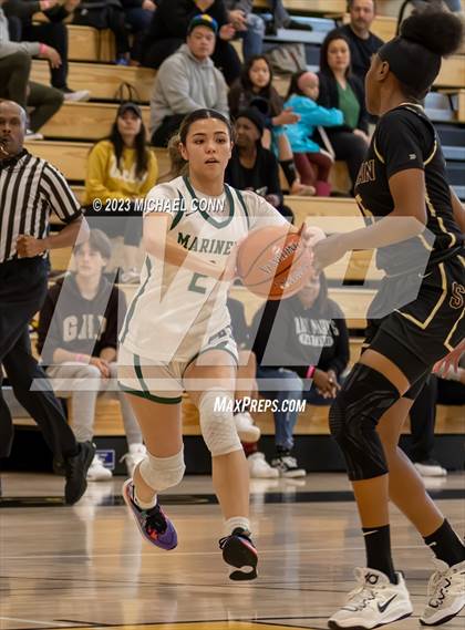 Thumbnail 1 in Salesian College Preparatory vs Moreau Catholic (MLK Showcase) photogallery.