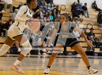 Thumbnail 1 in Salesian College Preparatory vs Moreau Catholic (MLK Showcase) photogallery.