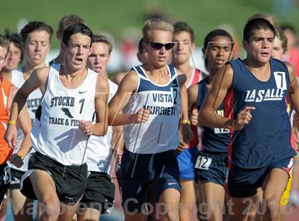 Thumbnail 3 in CIF State Track and Field Championships (Day 1 - Boys 1600m) photogallery.