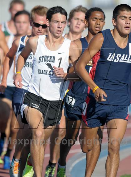 Thumbnail 3 in CIF State Track and Field Championships (Day 1 - Boys 1600m) photogallery.