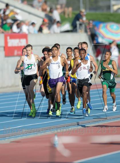 Thumbnail 2 in CIF State Track and Field Championships (Day 1 - Boys 1600m) photogallery.