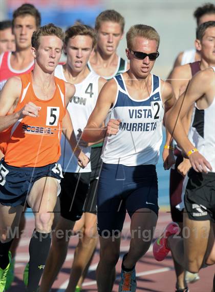 Thumbnail 1 in CIF State Track and Field Championships (Day 1 - Boys 1600m) photogallery.