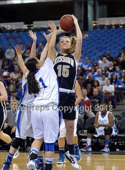 Thumbnail 2 in Mission Prep vs. Brookside Christian (CIF State D5 Final) photogallery.