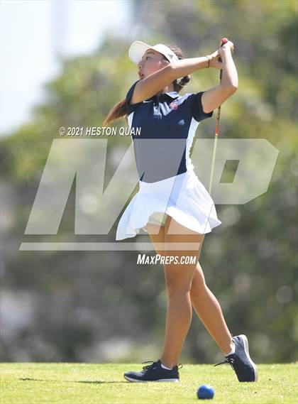 Thumbnail 3 in CIF-SS Girls D1 Team Golf Finals 2/2 photogallery.