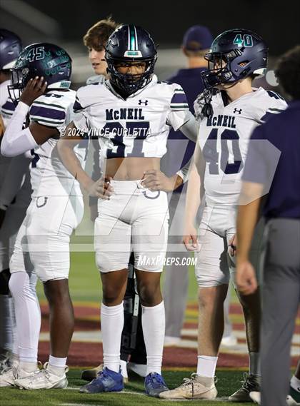 Thumbnail 3 in McNeil @ Dripping Springs (UIL 6A Bi-District Football Playoff) photogallery.