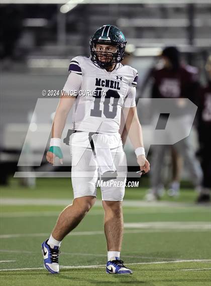 Thumbnail 3 in McNeil @ Dripping Springs (UIL 6A Bi-District Football Playoff) photogallery.