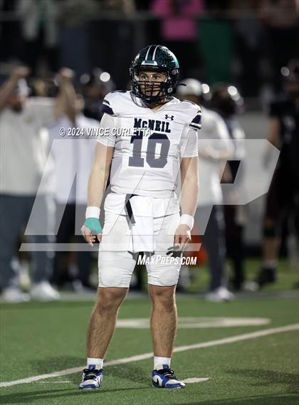 Thumbnail 2 in McNeil @ Dripping Springs (UIL 6A Bi-District Football Playoff) photogallery.