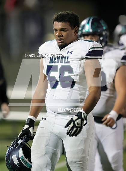 Thumbnail 2 in McNeil @ Dripping Springs (UIL 6A Bi-District Football Playoff) photogallery.