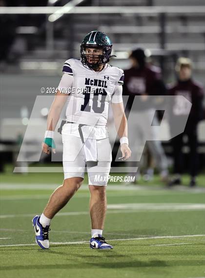 Thumbnail 1 in McNeil @ Dripping Springs (UIL 6A Bi-District Football Playoff) photogallery.