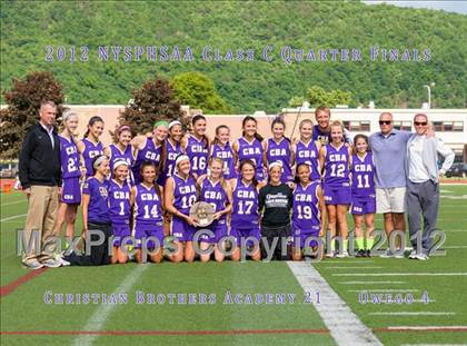 Thumbnail 1 in Christian Brothers Academy vs Owego Free Academy (NYSPHSAA Class C Quarterfinal) photogallery.