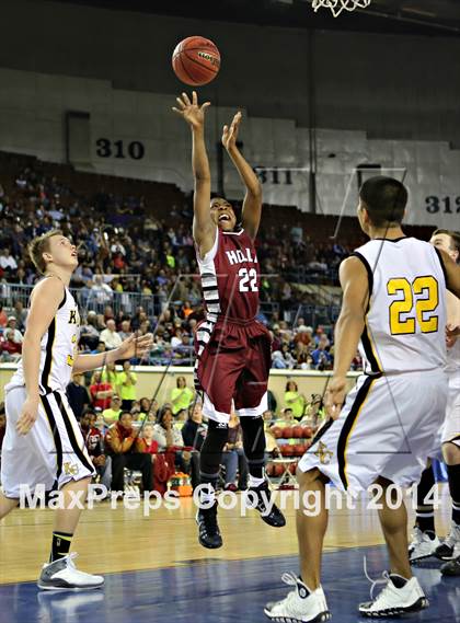 Thumbnail 2 in Kiowa vs. Hollis (OSSAA Class A Semifinal) photogallery.