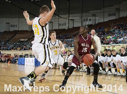 Thumbnail 3 in Kiowa vs. Hollis (OSSAA Class A Semifinal) photogallery.