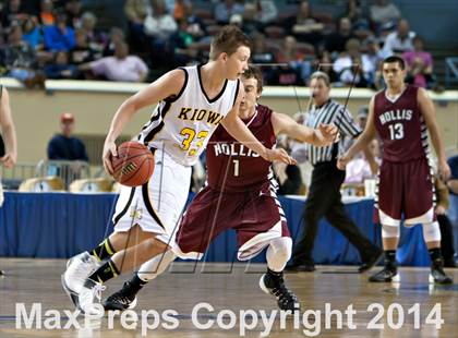 Thumbnail 3 in Kiowa vs. Hollis (OSSAA Class A Semifinal) photogallery.