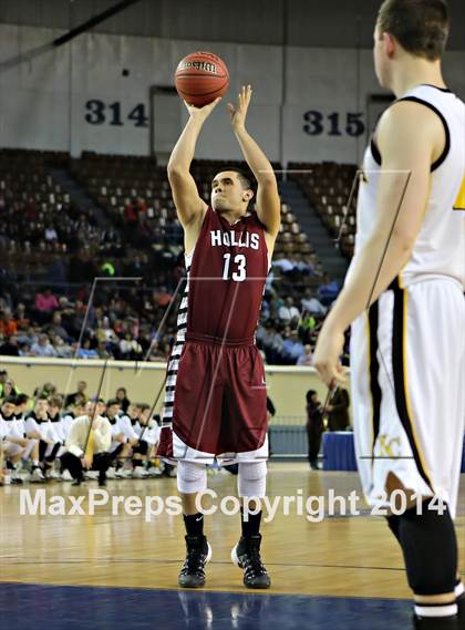 Thumbnail 3 in Kiowa vs. Hollis (OSSAA Class A Semifinal) photogallery.