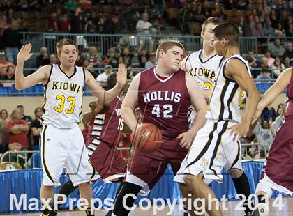 Thumbnail 1 in Kiowa vs. Hollis (OSSAA Class A Semifinal) photogallery.