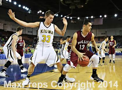 Thumbnail 3 in Kiowa vs. Hollis (OSSAA Class A Semifinal) photogallery.