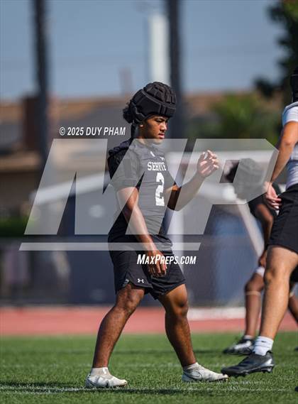 Thumbnail 1 in Carlsbad vs Servite (7 on 7 Brave 8 Invitational) photogallery.