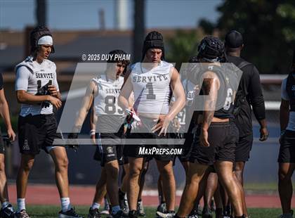 Thumbnail 1 in Carlsbad vs Servite (7 on 7 Brave 8 Invitational) photogallery.