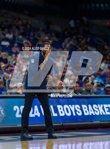 Thumbnail 2 in Stafford vs Oak Cliff Faith Family Academy (UIL 4A Basketball Semifinal) photogallery.