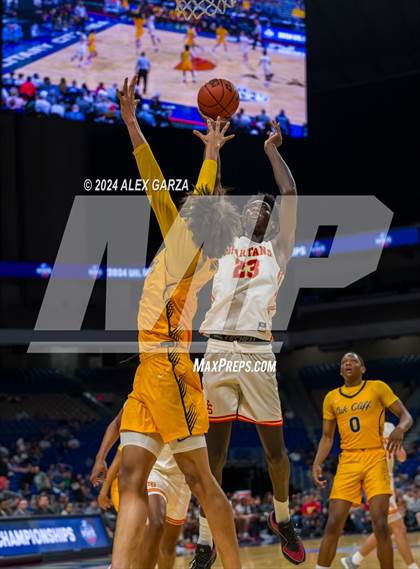 Thumbnail 1 in Stafford vs Oak Cliff Faith Family Academy (UIL 4A Basketball Semifinal) photogallery.