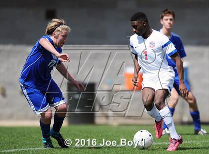 Thumbnail 2 in Page vs. Memphis University (Southern Soccer Challenge Invitational Tournament) photogallery.