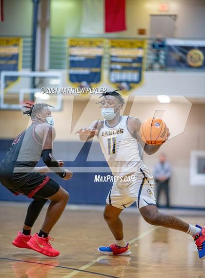 Thumbnail 1 in Trinity Christian vs Northwood Temple Academy (Quarter-Finals NCISAA 2A State Tournament) photogallery.
