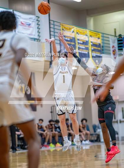 Thumbnail 1 in Trinity Christian vs Northwood Temple Academy (Quarter-Finals NCISAA 2A State Tournament) photogallery.