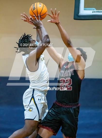 Thumbnail 1 in Trinity Christian vs Northwood Temple Academy (Quarter-Finals NCISAA 2A State Tournament) photogallery.
