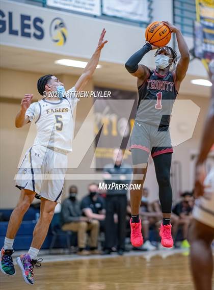 Thumbnail 1 in Trinity Christian vs Northwood Temple Academy (Quarter-Finals NCISAA 2A State Tournament) photogallery.