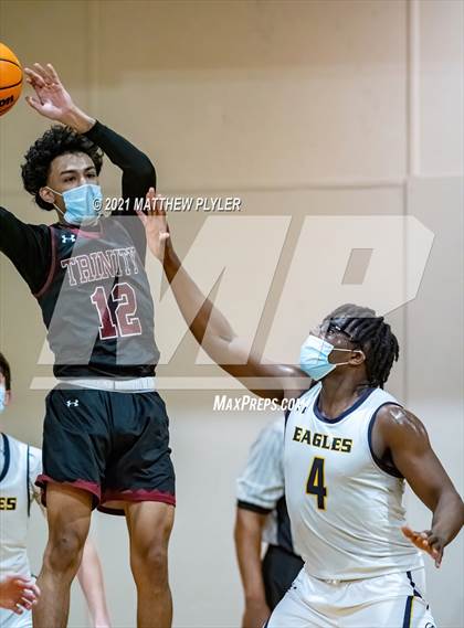 Thumbnail 1 in Trinity Christian vs Northwood Temple Academy (Quarter-Finals NCISAA 2A State Tournament) photogallery.
