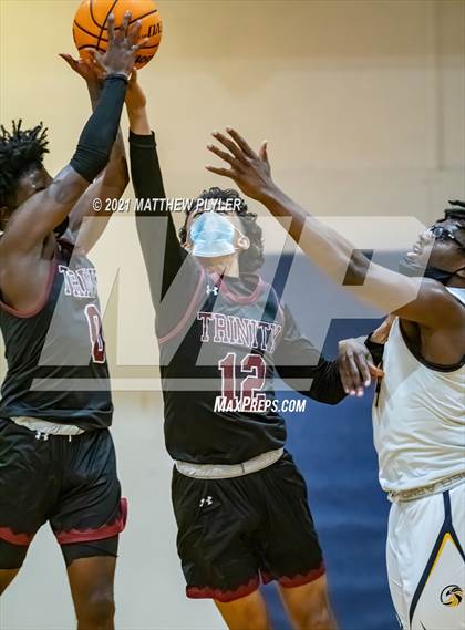 Thumbnail 1 in Trinity Christian vs Northwood Temple Academy (Quarter-Finals NCISAA 2A State Tournament) photogallery.