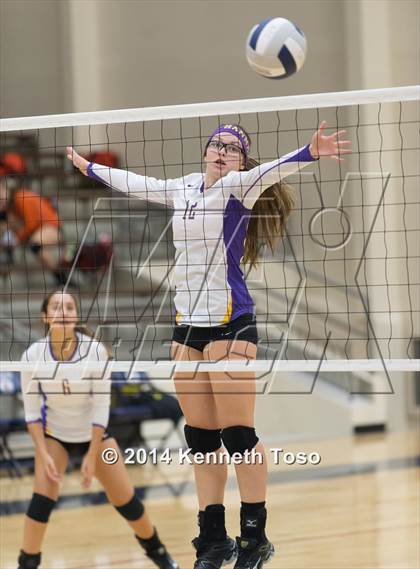Thumbnail 3 in Holy Cross vs McAllen (SAISD Tournament) photogallery.