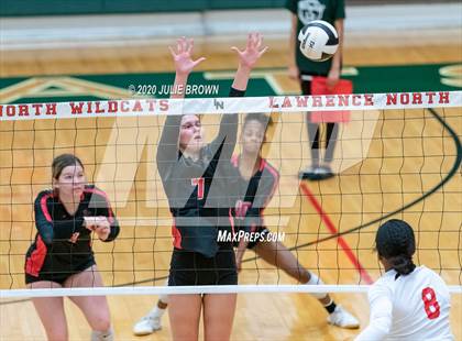 Thumbnail 3 in Lawrence North vs Rock Creek Academy (LN Wildcat Invitational) photogallery.