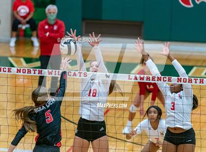 Thumbnail 3 in Lawrence North vs Rock Creek Academy (LN Wildcat Invitational) photogallery.