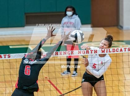 Thumbnail 2 in Lawrence North vs Rock Creek Academy (LN Wildcat Invitational) photogallery.