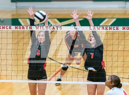 Thumbnail 3 in Lawrence North vs Rock Creek Academy (LN Wildcat Invitational) photogallery.