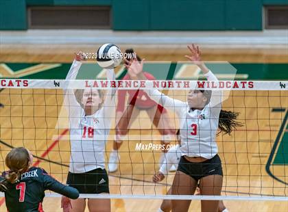 Thumbnail 2 in Lawrence North vs Rock Creek Academy (LN Wildcat Invitational) photogallery.