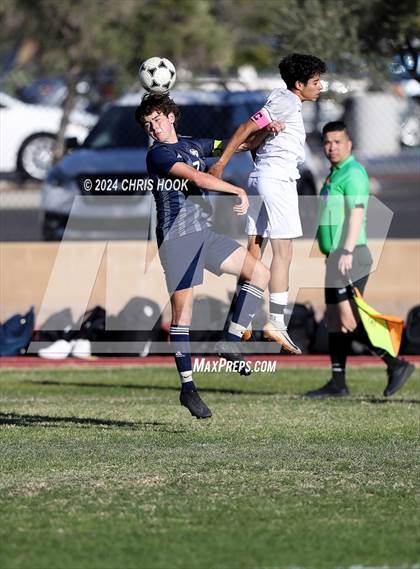 Thumbnail 2 in Ironwood Ridge vs Walden Grove (Brandon Bean Soccer Tournament) photogallery.