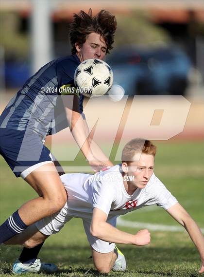 Thumbnail 3 in Ironwood Ridge vs Walden Grove (Brandon Bean Soccer Tournament) photogallery.