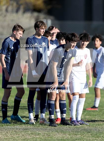 Thumbnail 1 in Ironwood Ridge vs Walden Grove (Brandon Bean Soccer Tournament) photogallery.