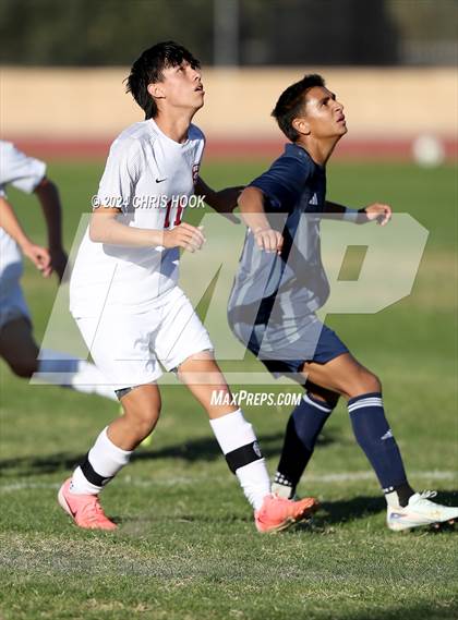 Thumbnail 1 in Ironwood Ridge vs Walden Grove (Brandon Bean Soccer Tournament) photogallery.