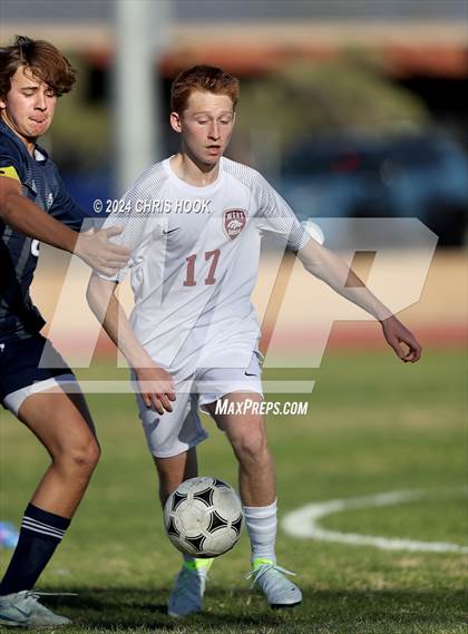 Thumbnail 2 in Ironwood Ridge vs Walden Grove (Brandon Bean Soccer Tournament) photogallery.