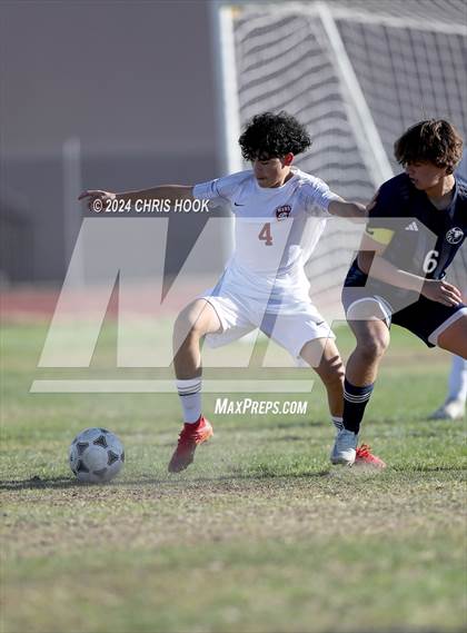 Thumbnail 1 in Ironwood Ridge vs Walden Grove (Brandon Bean Soccer Tournament) photogallery.