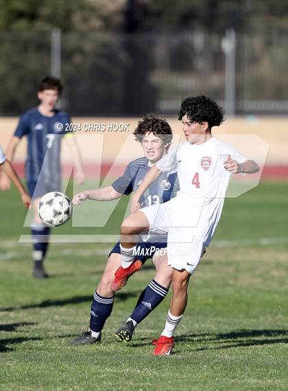 Thumbnail 2 in Ironwood Ridge vs Walden Grove (Brandon Bean Soccer Tournament) photogallery.