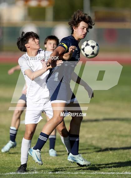 Thumbnail 3 in Ironwood Ridge vs Walden Grove (Brandon Bean Soccer Tournament) photogallery.