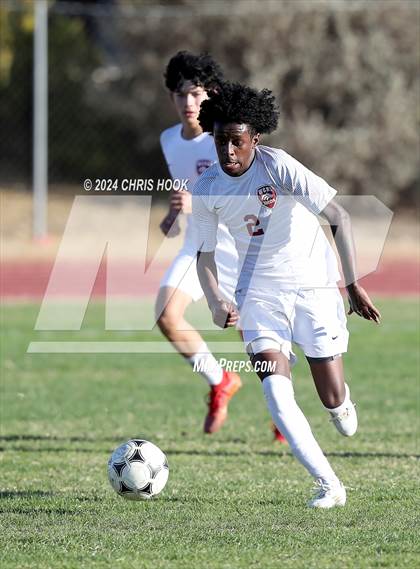 Thumbnail 1 in Ironwood Ridge vs Walden Grove (Brandon Bean Soccer Tournament) photogallery.
