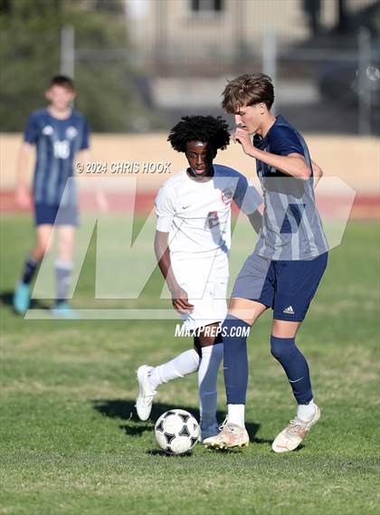 Thumbnail 2 in Ironwood Ridge vs Walden Grove (Brandon Bean Soccer Tournament) photogallery.