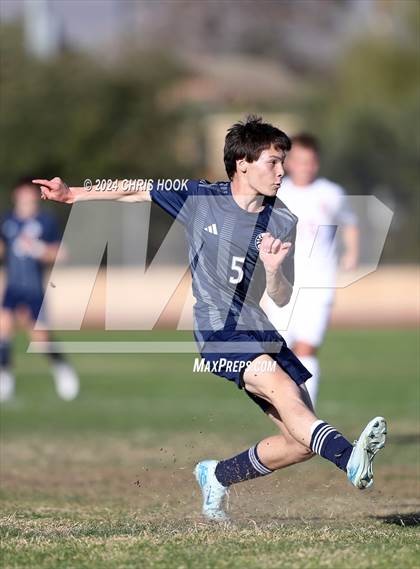 Thumbnail 2 in Ironwood Ridge vs Walden Grove (Brandon Bean Soccer Tournament) photogallery.