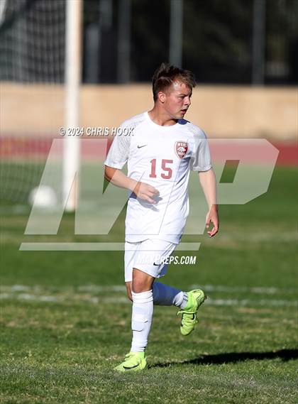 Thumbnail 1 in Ironwood Ridge vs Walden Grove (Brandon Bean Soccer Tournament) photogallery.