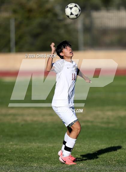 Thumbnail 1 in Ironwood Ridge vs Walden Grove (Brandon Bean Soccer Tournament) photogallery.